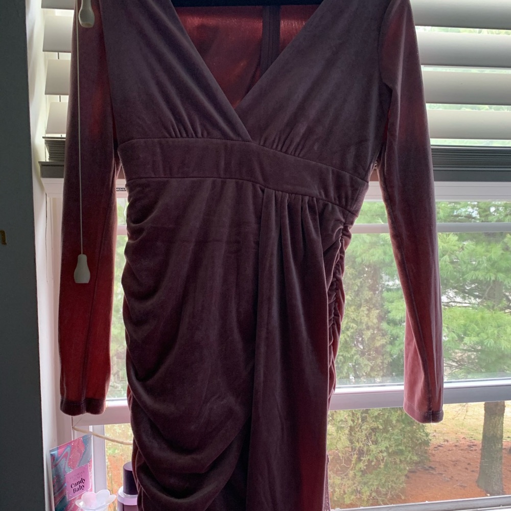 Velvet pink dress from forever 21
